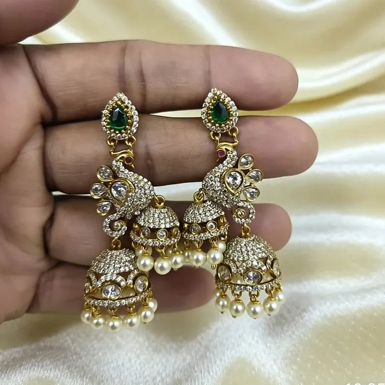 Premium Peacock Design Jhumka