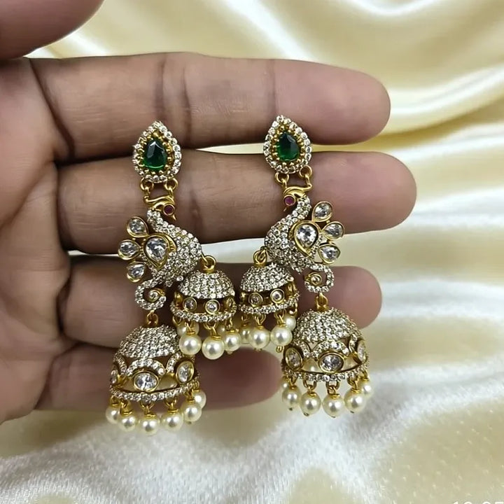 Premium Peacock Design Jhumka
