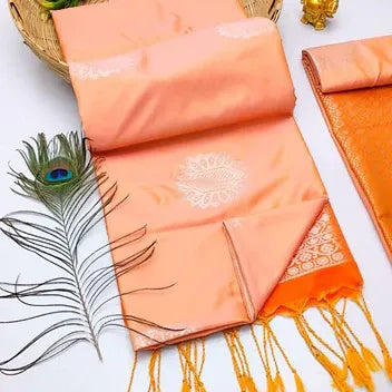 Orange Softsilk Saree