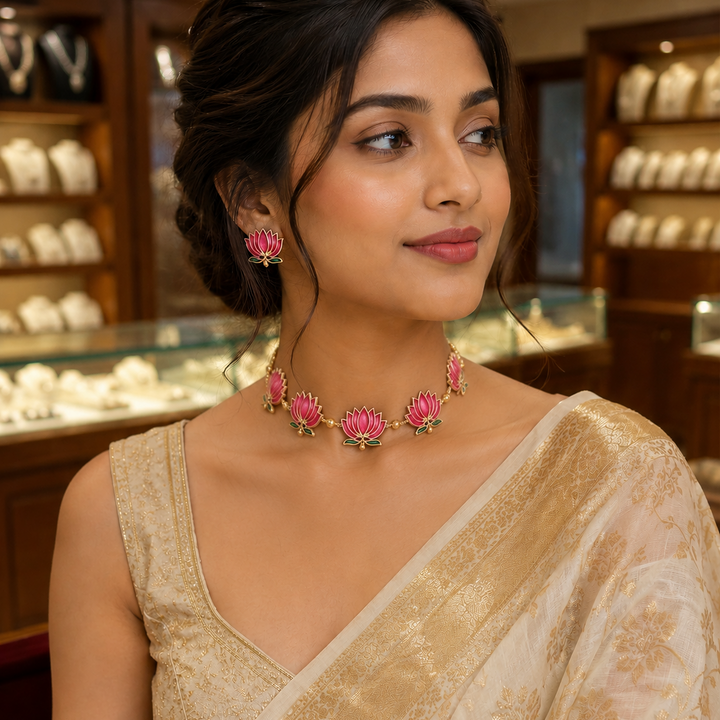 Lotus necklace