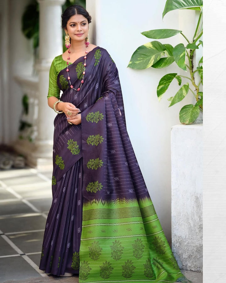 Chenori silk saree with running blouse