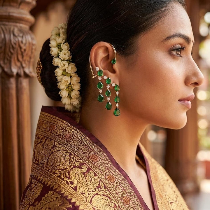 Green Stone EarCuffs