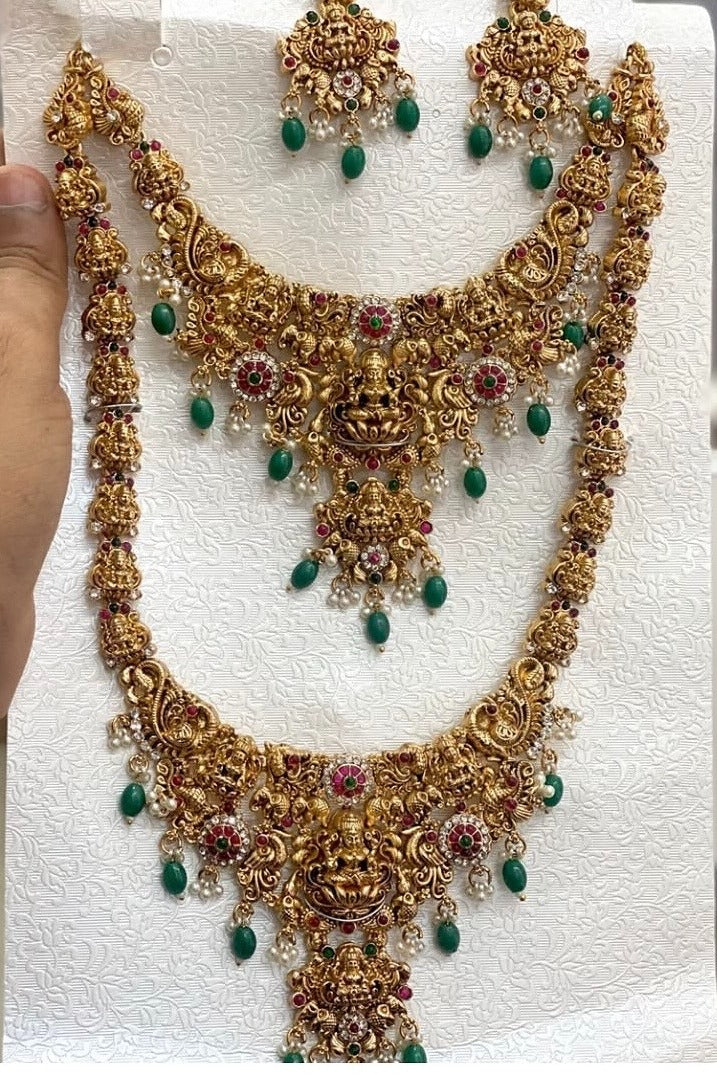 Temple jewellery combo set