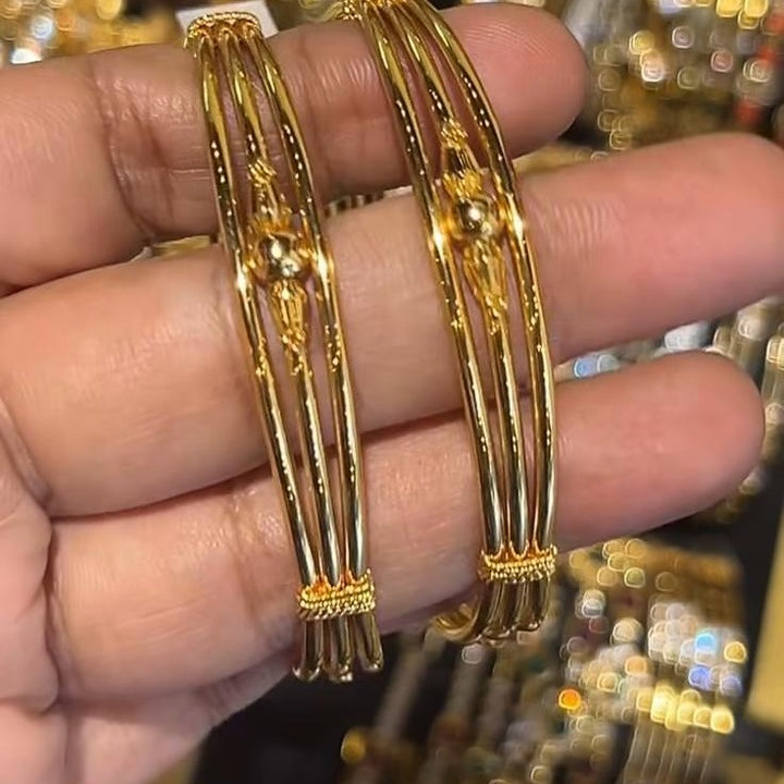 Gold plated bangles