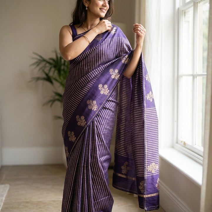 Semi banarasi silk saree