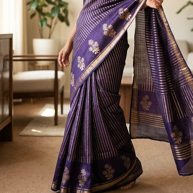 Semi banarasi silk saree