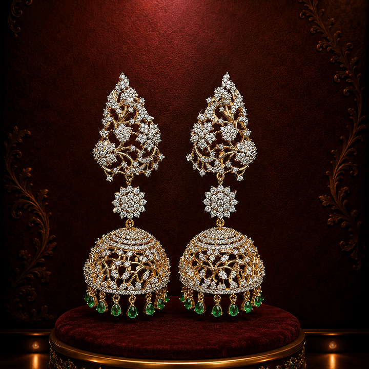 AD stone celebrity inspired jhumka