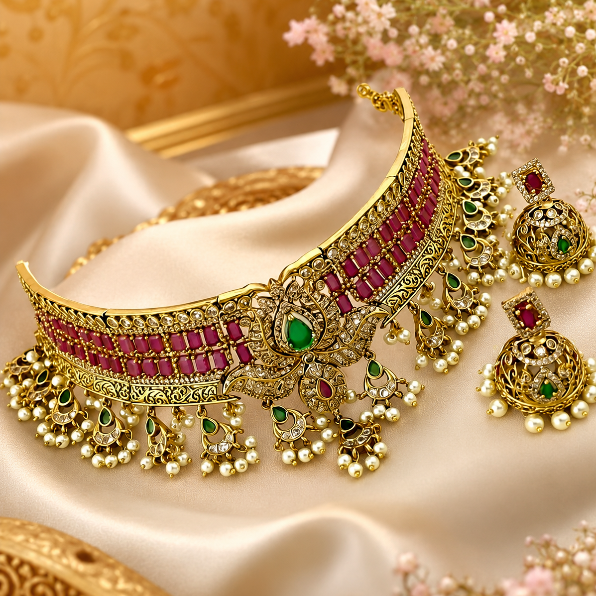 Bridal necklace set