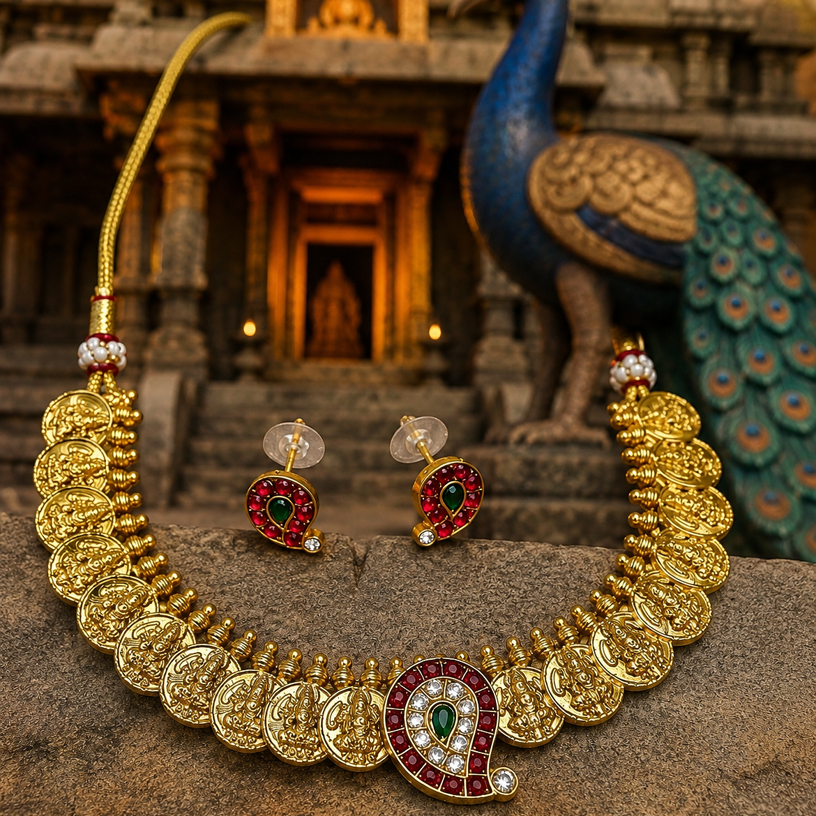 Luxmi coin antique necklace