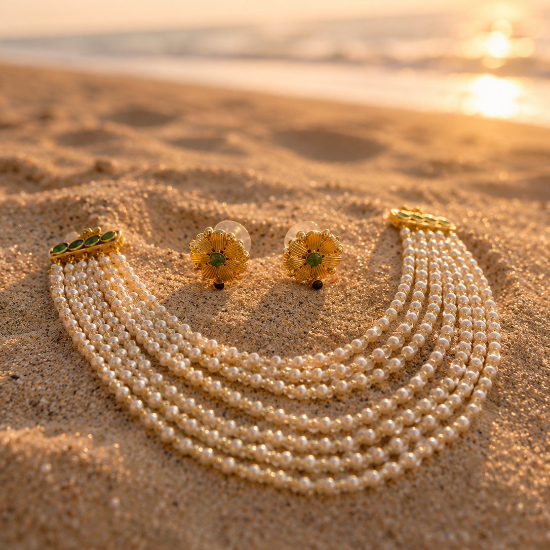 Layer Pearl necklace