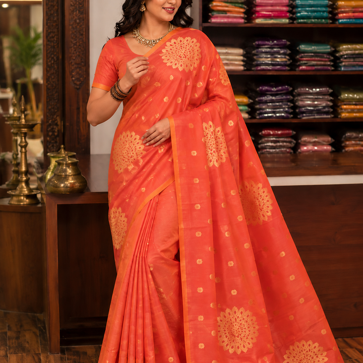 soft silk saree dual tone