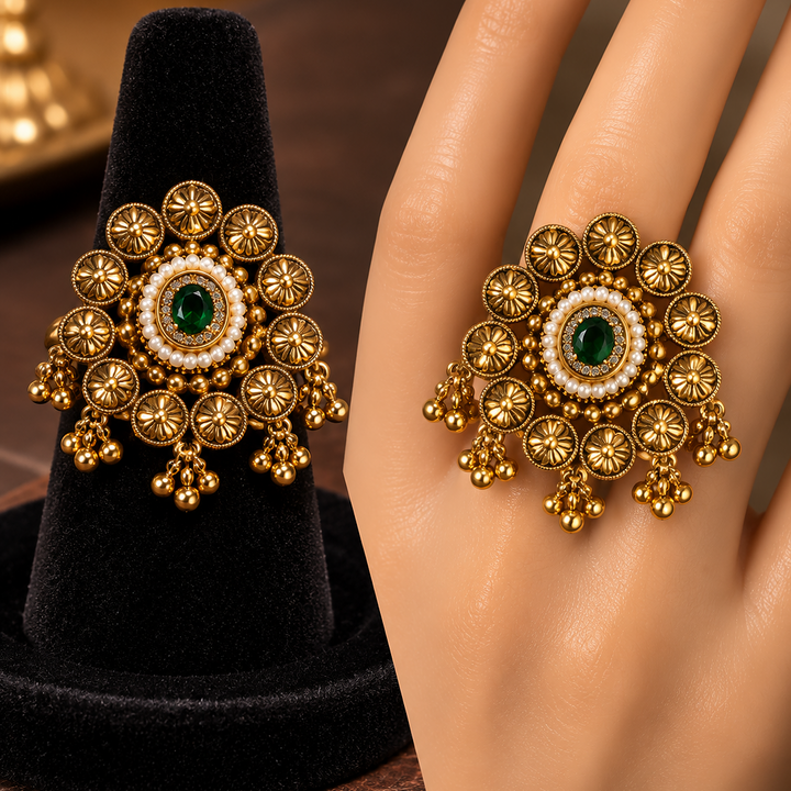 Kundan style ring
