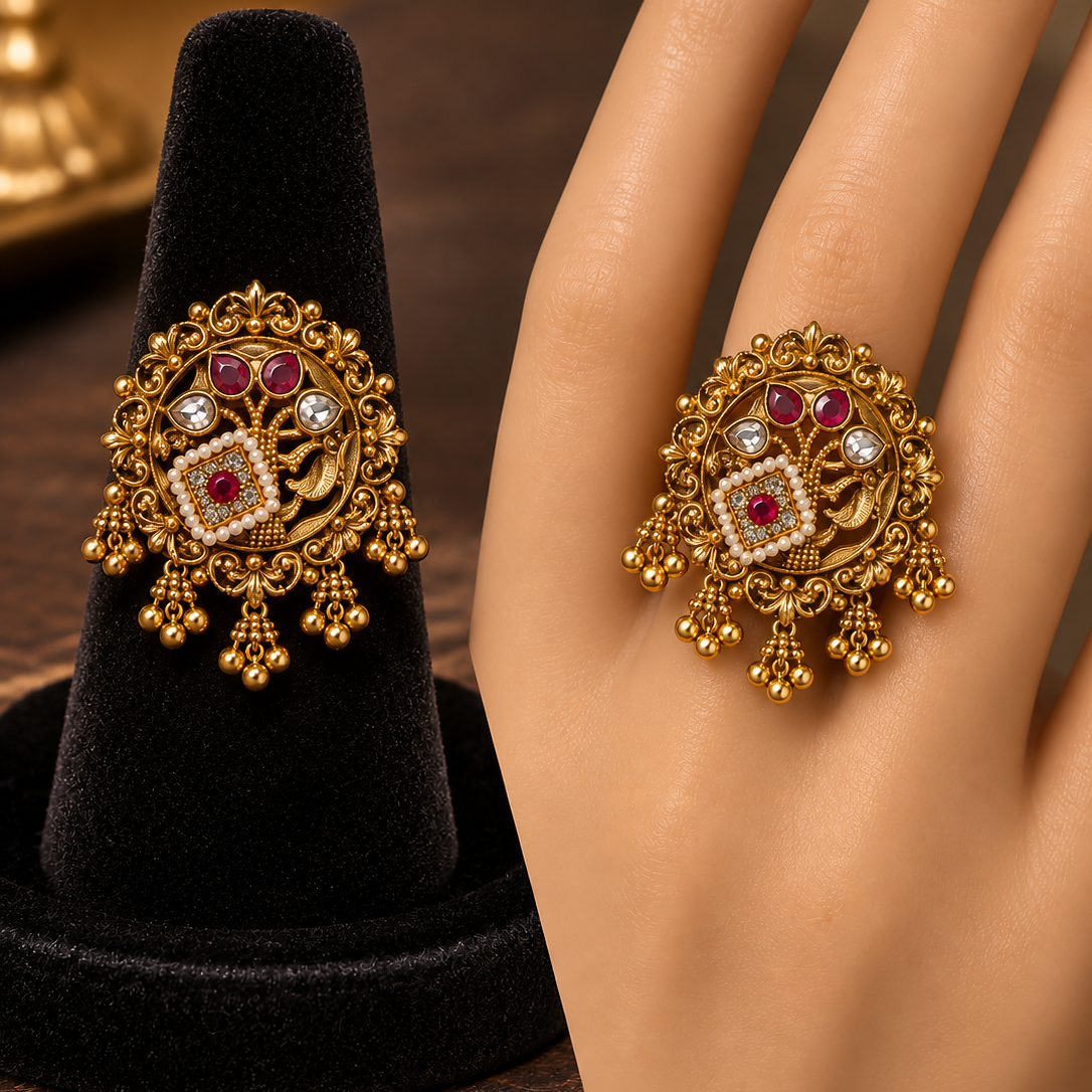 Kundan style ring