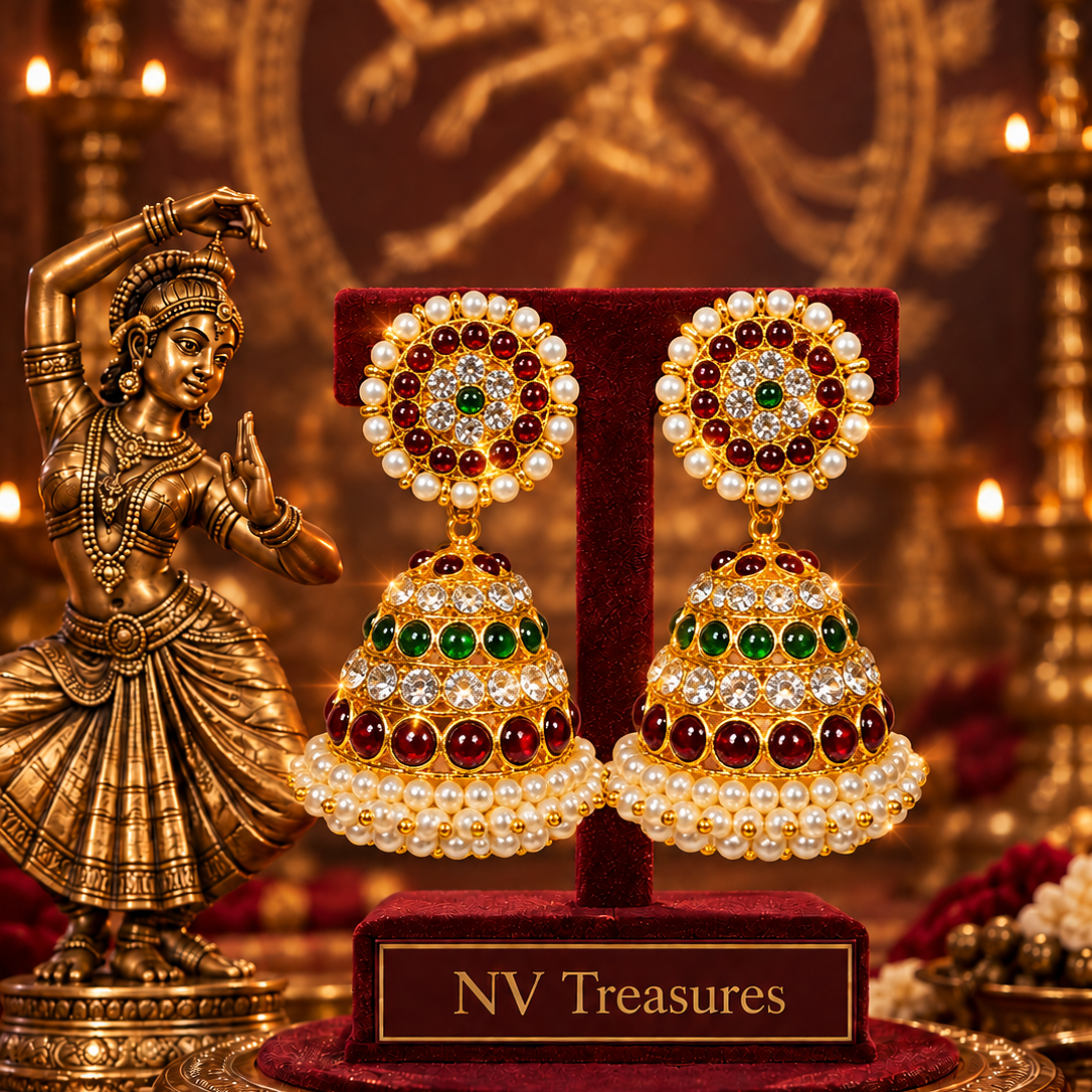 traditional big jhumka