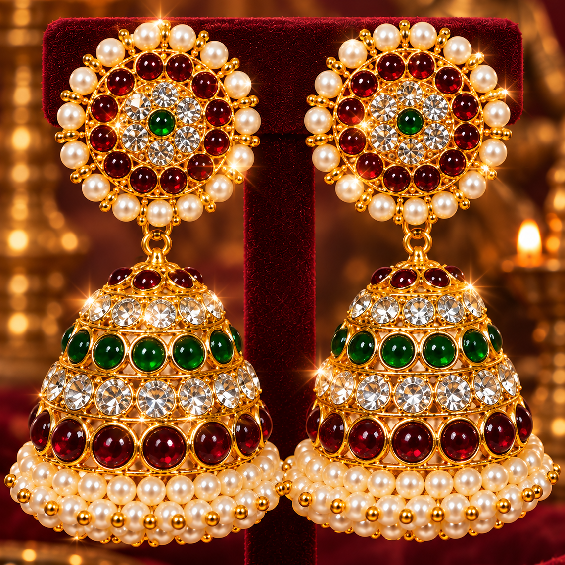 traditional big jhumka
