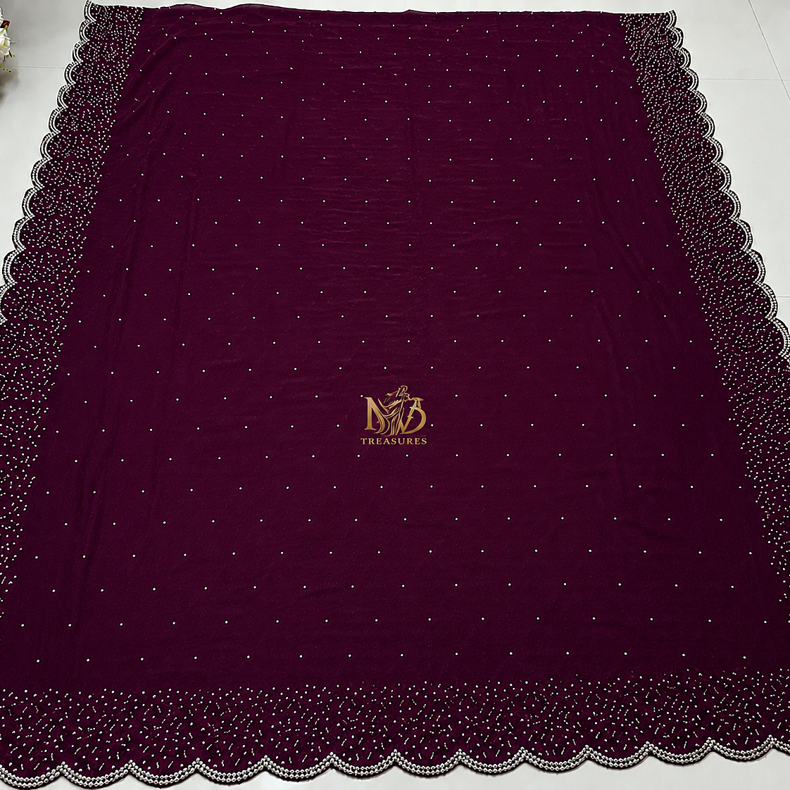 Spacesilk saree plum colour