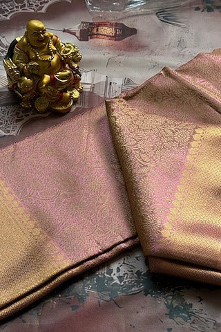 Pink Tissue Silk Saree
