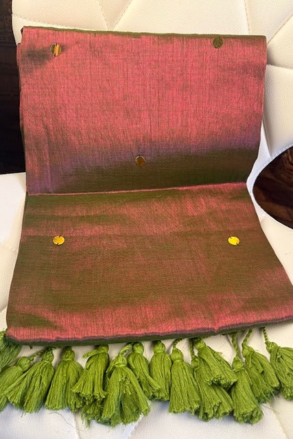 Premium Quality dual tone Raga Tissue Soft Silk Saree