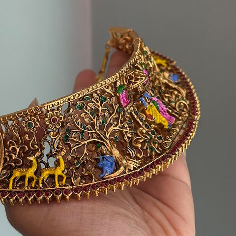 Radha krishna heavy necklace