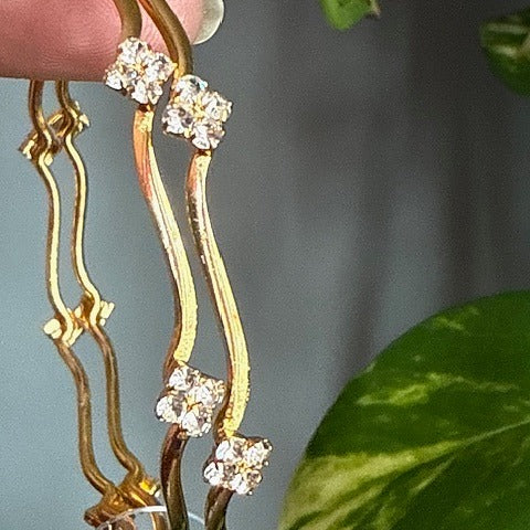 Gold plated bangles