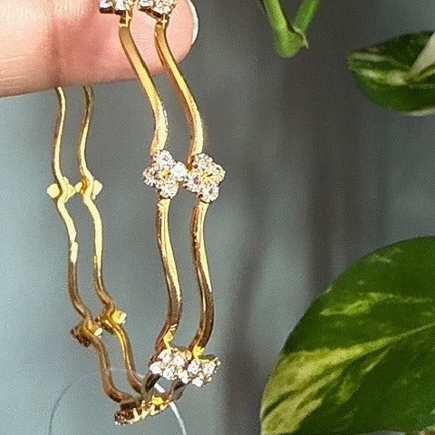 Gold plated bangles