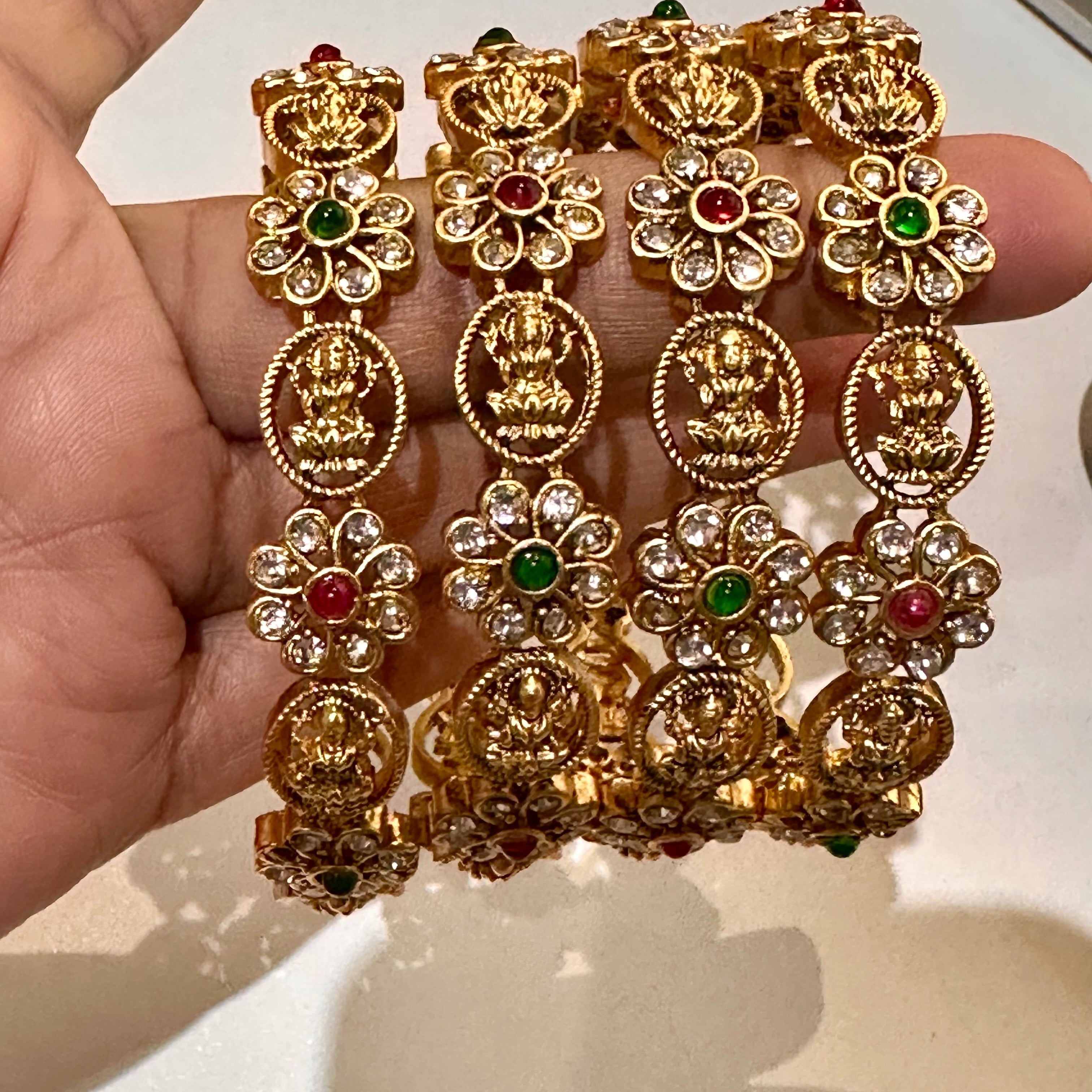 Flower design bangles