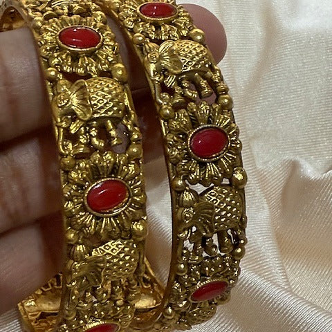 Elephant design bangles
