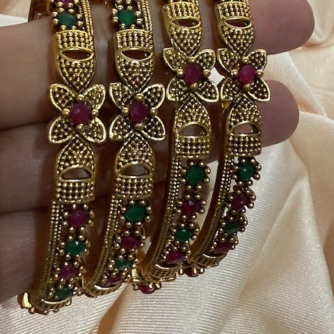 Flower design bangles