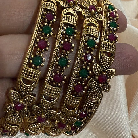 Flower design bangles