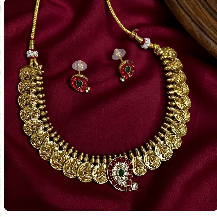 Luxmi coin antique necklace