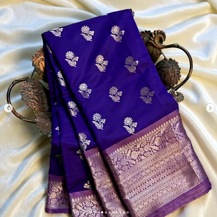 Semi banarasi soft silk saree